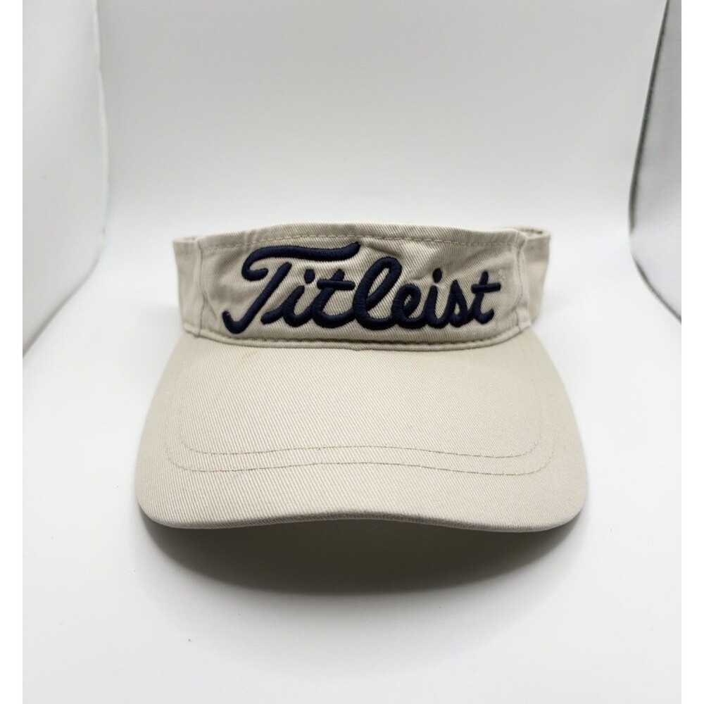 Titleist Golf Visor Khaki/Tan Adjustable Sun Strapback Hat